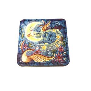 Century Resources Hand-painted Moon And Bird Tin